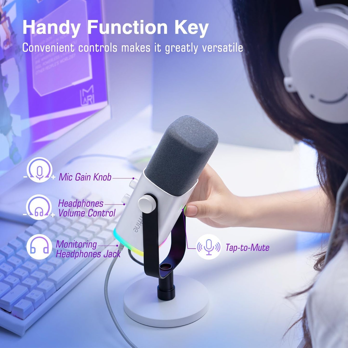 Premium Dual USB/XLR Gaming Microphone